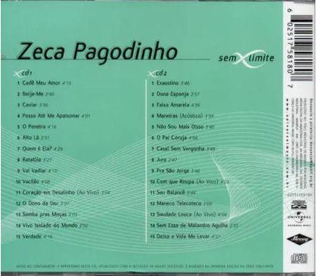 Imagem de CD Zeca Pagodinho - Sem Limite -30 sucessos CD DUPLO - Universal