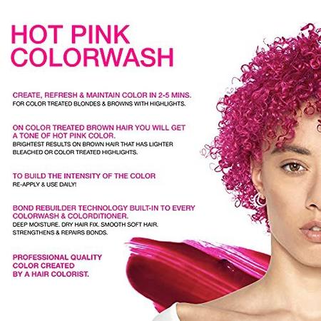 Imagem de Celeb Luxury Viral Colorwash, Professional Semi-Permanent Hair Color Depositing Shampoo, Hot Pink 8.25 Fl Oz (Pack of 1)