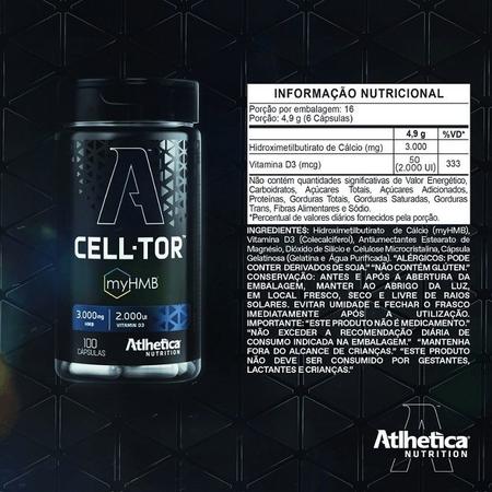 Cell- Tor My HMB (100 caps) - Padrão: Único - Atlhetica Nutrition Imagem de Cell- Tor My HMB (100 caps) - Padrão: Único