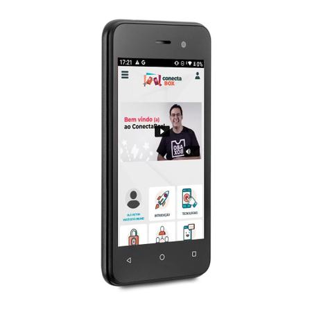 Imagem de Celular do idoso ObaSmart com internet e WhatsApp fácil de usar SOS 32GB Android - Obabox OB055