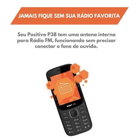 Imagem de Celular Do Idoso Positivo P38 Rádio Teclas Grandes 3G
