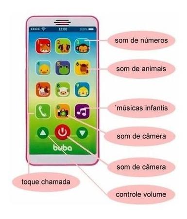 Imagem de Celular Infantil Telefone Baby Phone Rosa Buba