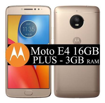 Smartphone Motorola Moto E4 Plus 16GB Ouro - Dual Chip 4G Câm. 13MP +  Selfie 5MP Tela 5.5” HD - Moto E4 - Magazine Luiza