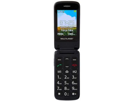 Imagem de Celular Multilaser Flip Vita Dual Chip 2G - Rádio FM MP3 Bluetooth Desbloqueado