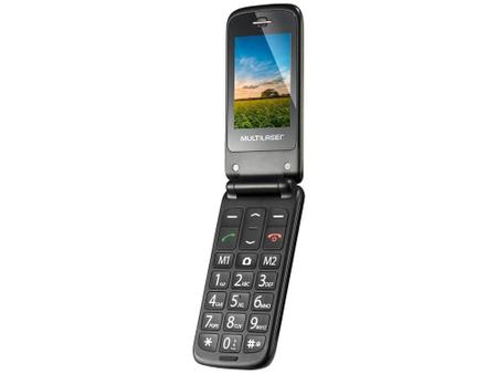 Imagem de Celular Multilaser Flip Vita Dual Chip 2G - Rádio FM MP3 Bluetooth Desbloqueado