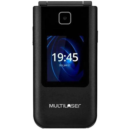 Imagem de Celular Multilaser Flip Vita Duo 2G Dual Chip 2 Telas+Botão