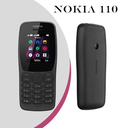 Celular Nokia 110 - Rádio FM e Leitor integrado, câmera VGA e 4 jogos -  NK006 - nokiamultilaser