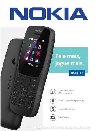 Celular Simples Idoso Câmera Mp3 Fotos Jogos Desbloqueado - Nokia - Celular  Básico - Magazine Luiza