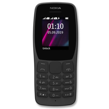 Celular Nokia 110 Dual Sim Preto, Rádio Fm, Leitor Mp3, Fone