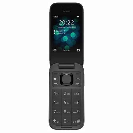 Imagem de Celular Nokia 2660 Flip 4G Dual Chip Tela grande 2,8” Idoso 105 106 - preto