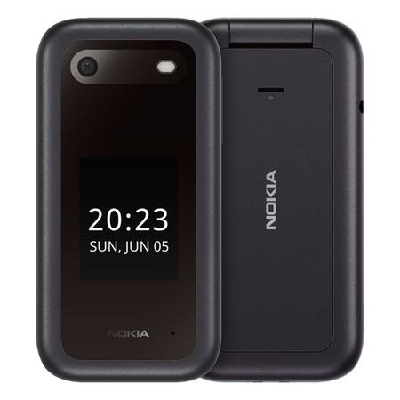 Imagem de Celular Nokia 2660 Flip 4G Dual Chip Tela grande 2,8” Idoso 105 106 - preto