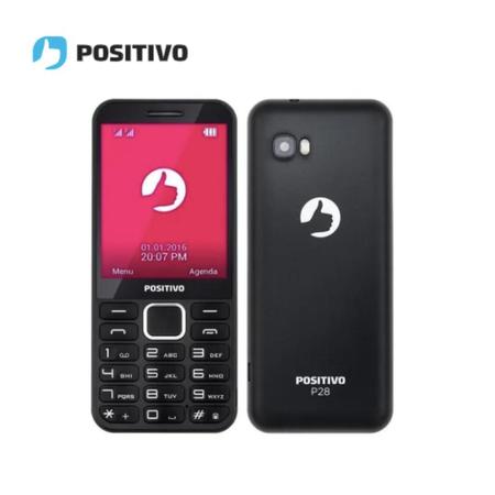 Celular Positivo P28: 32MB de RAM para Facilitar o Uso Imagem de Celular Positivo P28: 32MB de RAM para Facilitar o Uso