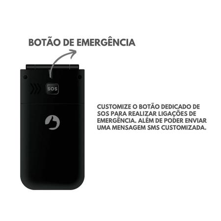 Imagem de Celular Positivo P50 Flip Dual Chip Abre Fecha para Idosos