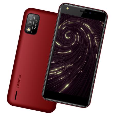 Imagem de Celular Positivo Twist 4G Octa-Core Vermelho Rubber