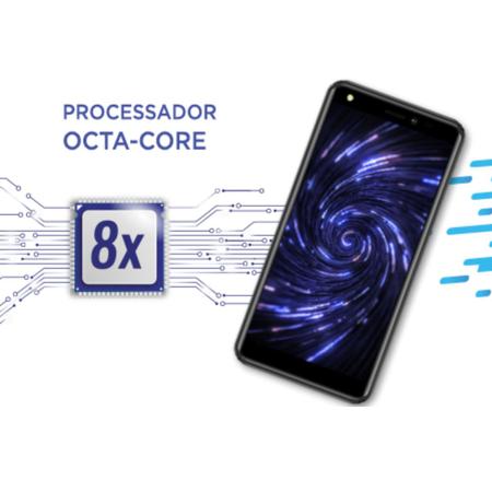 Imagem de Celular Positivo Twist 4G Pró  S518 Dual Chip 64 GB C/ Capinha e Película