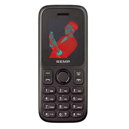 Imagem de Celular Semp Go! 1C, 2 Chips, Câmera, MP3, Rádio FM - Preto