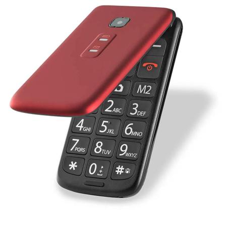 Imagem de Celular Simples Lanterna Radio Fm Idoso Numeros Grande P9021