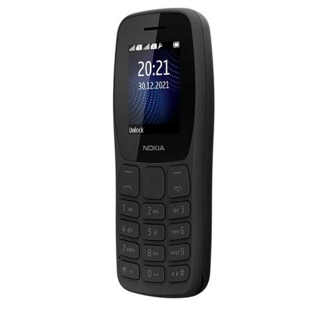 Imagem de Celular Simples Nokia 105 Preto 2 Chips 2g Desbloqueado Rádio Fm Idoso Novo Nk093