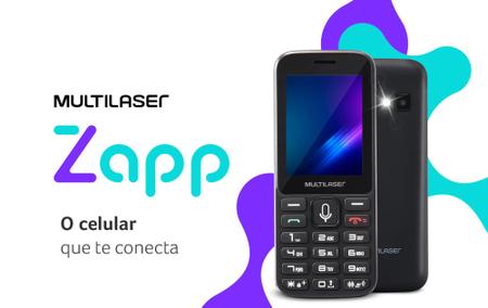 Imagem de Celular Simples Para Idoso Câmera Radio FM Multilaser Zapp II