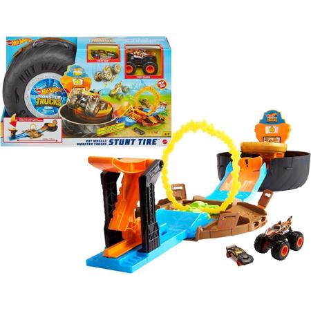 Conjunto e Pista - Hot Wheels - Monster Trucks - Pneu de Acrobacia - Mattel  - Pistas - Magazine Luiza