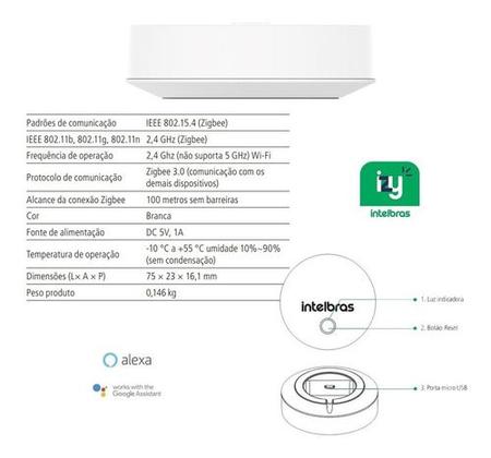 Imagem de Central De Automação Smart Hub Intelbras Ica 1001