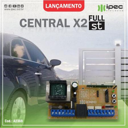 Placa Central Comando Portão Motor Eletrônico Universal X2 - SEGCFTV -  Segurança Eletrônica e Sistemas CFTV