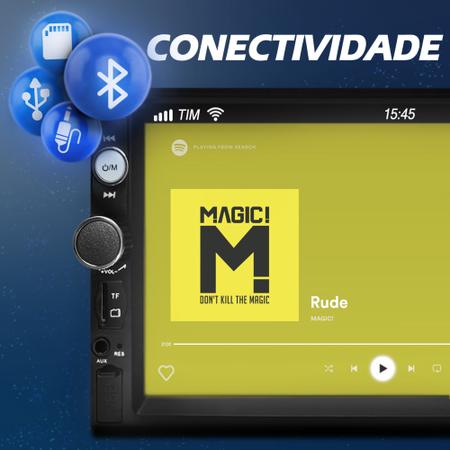 Imagem de Central Multimídia 2 Din Civic 02/06 Espelhamento Android Mp5 Button Bt + Moldura + Câmera