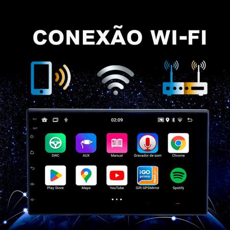 Imagem de Central Multimidia Android 12 Onix Lt 2012 13 14 15 16 17 18 Gps Bluetooth Tela de 9 pol Usb Câmera de ré Wifi - 2 gb de memória ram