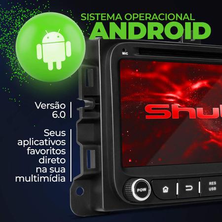 Imagem de Central Multimídia Android Jeep Renegade 15 a 20 GPS 7" Espelhamento Wi-fi Bluetooth DVD CD Shutt