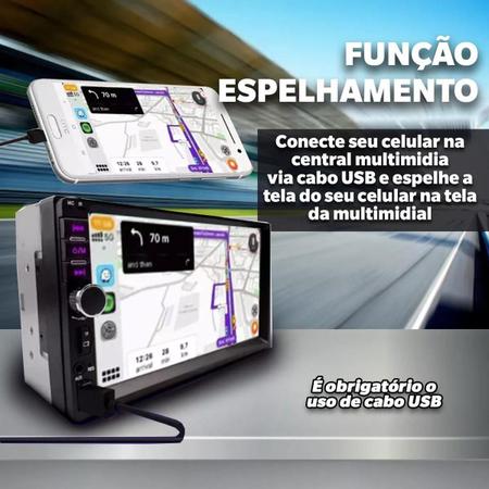 Imagem de Central Multimidia Fluence Freemont Fusion Fiesta Focus Ford Ka Fox Mp5 Player 2Din 7 Pol