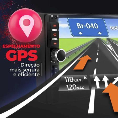 Imagem de Central Multimidia Gol Voyage Saveiro G7 G8 2016 2017 2018 2019 2020 2021 2022 Mp5 Moldura Câmera