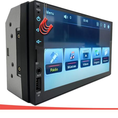 Imagem de Central Multimídia Mp5 2 Din 7 polegadas H-tech HT-3100 Bluetooth Espelhamento Radio FM USB Auxiliar