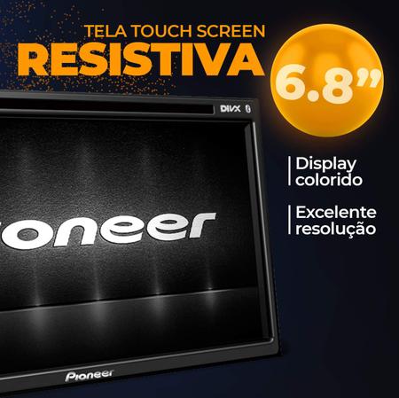 Imagem de Central Multimídia Pioneer Renegade 2 Din AVH-Z5280TV 6.8” TV BT Espelhamento Android Iphone +Câmera