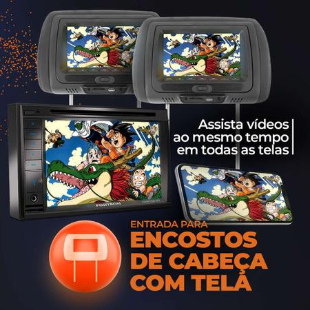 Imagem de Central Multimídia Pósitron 2 Din SP8530 BT 6.2" Bluetooth Espelhamento Android + Câmera Ré 8 LEDs