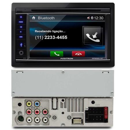 Imagem de Central Multimídia Pósitron Touchscreen USB AUX SD + Par Telas Encosto 7 Polegadas Grafite
