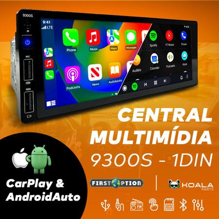 Imagem de Central Multimidia Rádio 1 Din Touch C/ Carplay Android Auto