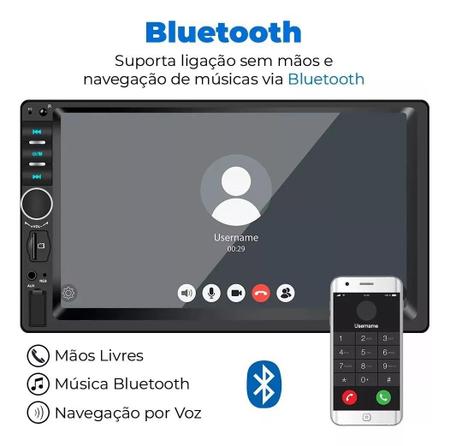 Imagem de Central Multimídia Radio Fm Bluetooth Espelhamento Celular
