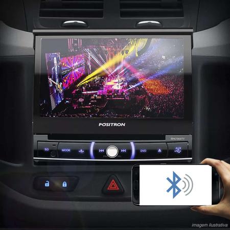 Imagem de Central Multimidia Retrátil Pósitron SP6730DTV 7” 1 Din Espelhamento Android BT DVD + Câmera Ré