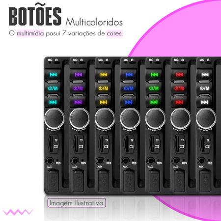 Imagem de Central Multimídia Universal 2 Din Mp5 Bt Espelhamento Fiat