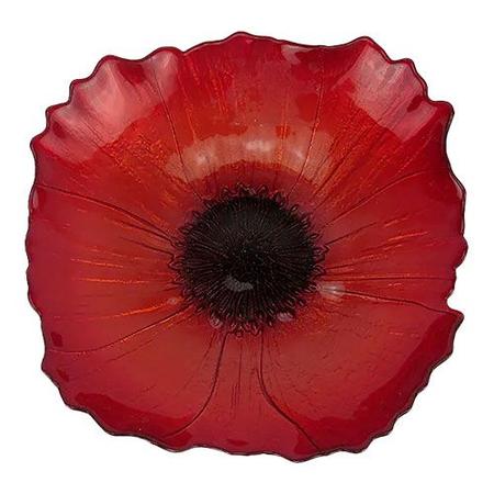Imagem de Centro de Mesa em Cristal Vermelho - 4x20,5cm - Luxo em Foco: Centro de Mesa de Design Único