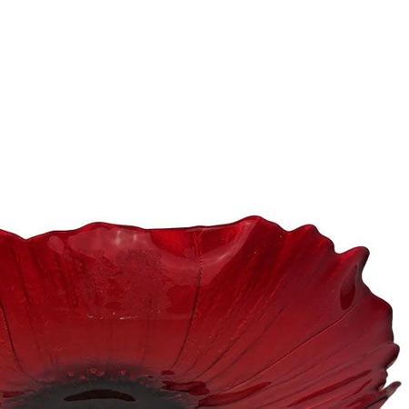 Imagem de Centro de Mesa em Cristal Vermelho - 4x20,5cm - Luxo em Foco: Centro de Mesa de Design Único