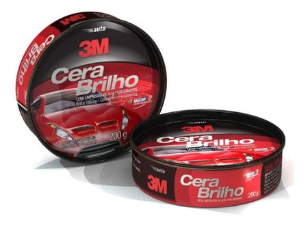 Imagem de Cera Automotiva 3M 200g Cera Brilho  com Silicone e Carnauba