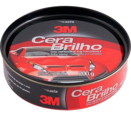 Imagem de Cera Automotiva 3M 200g Cera Brilho  com Silicone e Carnauba