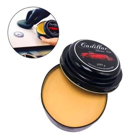 Imagem de Cera Automotiva Cadillac De Carnauba Cleaner Wax 300g