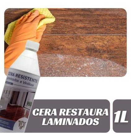 Imagem de Cera Brilhante resistente W&W 1L piso laminado e vinilicos