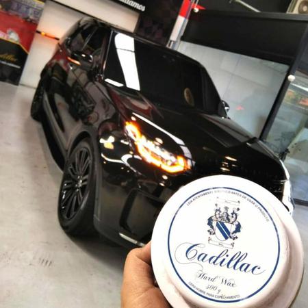 Imagem de Cera Cristalizadora Vitrificadora Hard Wax Cadillac Brilho e Proteção Automotiva + Toalha 40x40