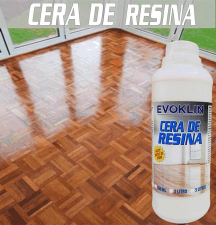 Imagem de Cera de Piso - 1 Litro com Resina - Aparência De Verniz.