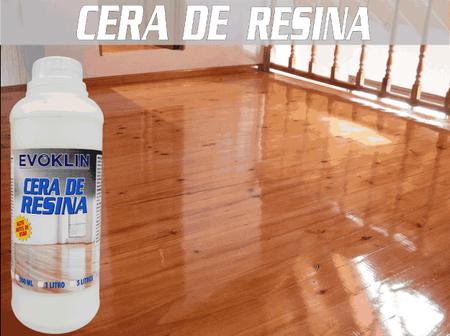 Imagem de Cera de Piso - 1 Litro com Resina - Aparência De Verniz.