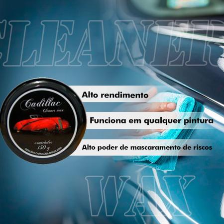 Imagem de Cera em Pasta Cadillac Cleaner Wax 150g + Pano Microfibra