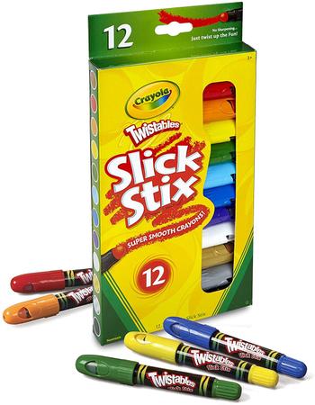 Cera Óleo Pastel Alternativa Twistables Slick Stix Crayola, 12